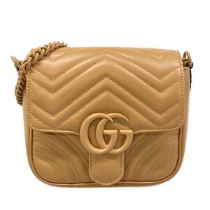 Gucci GG Marmont Shoulder Bag 739681 Leather Hardware